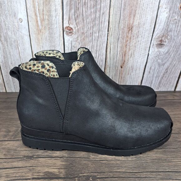 Skechers BOBS Chill Wedge Crusing Chelsea Boot Women's Sz 11 Black (NWOB) - Picture 3 of 8